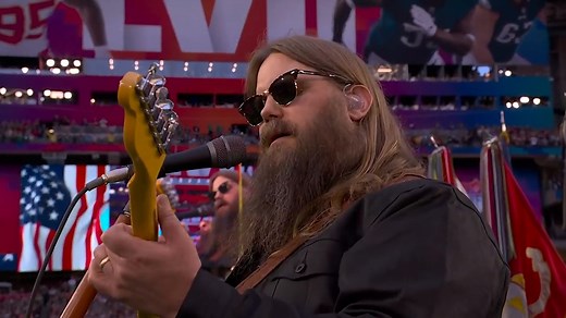 17M views · 523K reactions | This Chris Stapleton rendition of the national anthem at the Super Bowl  (via NFL) Philadelphia Eagles | The Kansas City Chiefs | ESPN | Facebook
