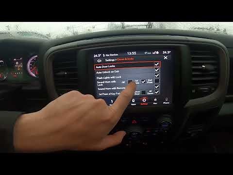 How to Enable or Disable Auto Door Lock in Dodge Ram 1500 II ( 2019 - now ) | Manage Door Locks