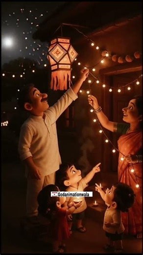 "दीपों की रौशनी और खुशियों की कहानी | Diwali Special Cartoon 🎉"