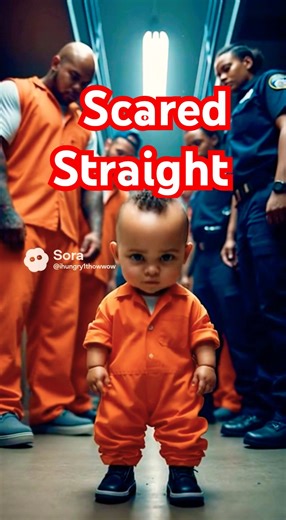 Baby LEADS the Inmates on Scared Straight 😭👶💥 | Sora2 #ComedyShort