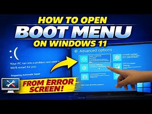 How To Open Boot Menu On Windows 11 (Error Screen Fix)