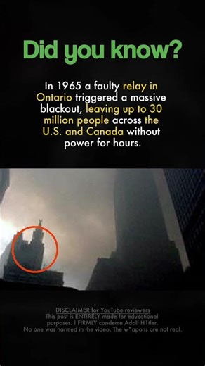 ⚡ The Blackout That Stopped the Northeast ⚡