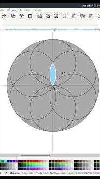 Inkscape Shape Builder Düğmesiyle Daire Grafik Tasarımı #tutorial