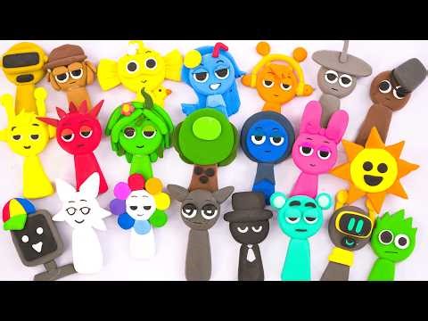 💖Paper DIY💖 Making Clay Incredibox SPRUNKI BLIND BOX Unboxing | ASMR