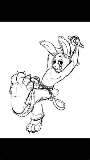 Wolfdancer Illustrations on Instagram: "I dunno man, this bun looks like he'd be on the dance floor. lol xD x3c