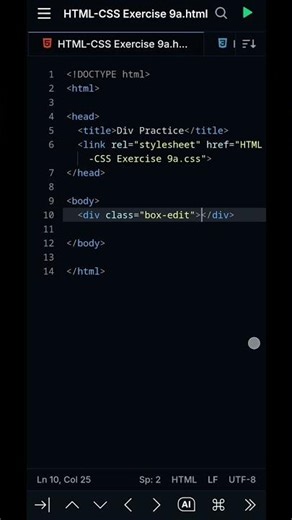 HTML-CSS Exercise 9a #live #html #css3