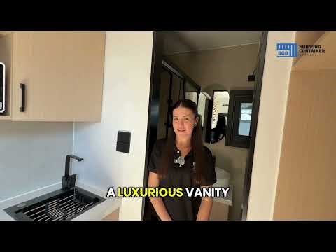 20ft Shipping Container Home Walkthrough with Liv