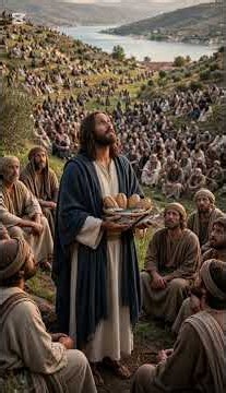 🔥El milagro de Jesús que alimentó a másde 5.000 personas#Jesús #CincoPanesYDosPeces #MilagrosDeJesús