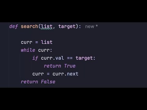 Searching For Values In A Linked list