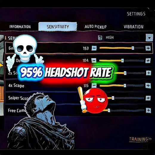 Freefire sensitivity 💯😱 Real Headshots #headshot #tricks #freefire