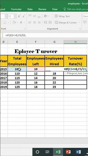 Employee Turnover Formula in Excel | Step-by-Step Tutorial for Beginners