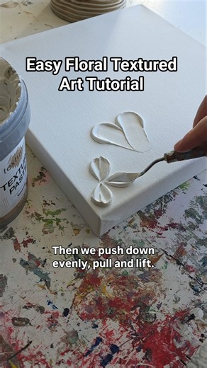 Floral Textured Art Tutorial 🌱🎨