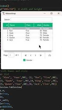 Hide and show a column of TTK bootstrap table view by using checkbutton