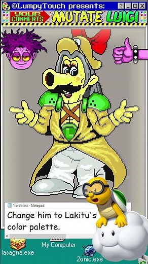 Your Comments MUTATE Luigi! (2) #art #shorts