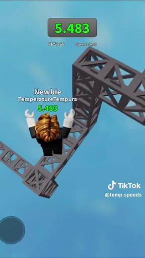 Fast Twisty Truss World Record in Roblox