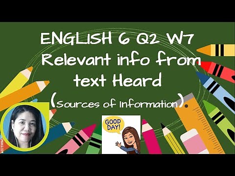 ENGLISH 6 Q2 WEEK 7 & 8 MELC-BASED