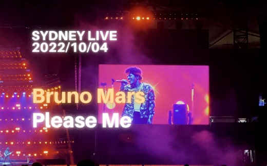 Bruno Mars - Please Me (Live in Sydney 2022)