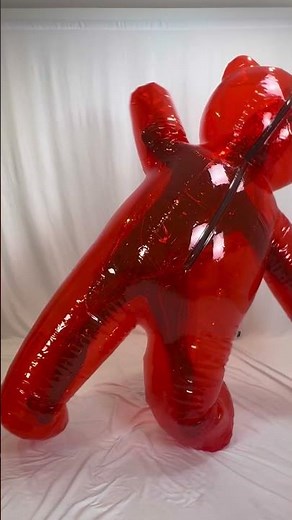 Testing a new gummy bear suit