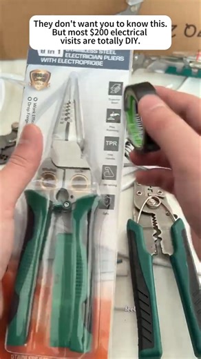 This 8-in-1 Electrician Pliers Has a Built-In Voltage Tester! 😳⚡