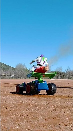 Buzz Lightyear Driving Real Rocket Powered Toy Story RC Car. To Infinity and Beyond #toystory