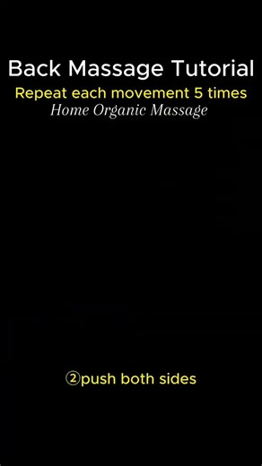 Back massage basics done right ✨Simple techniques to release tension and relax the body.
