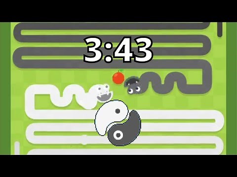 Getting a lot of Apples | Yin Yang Google Snake World Record All Apples