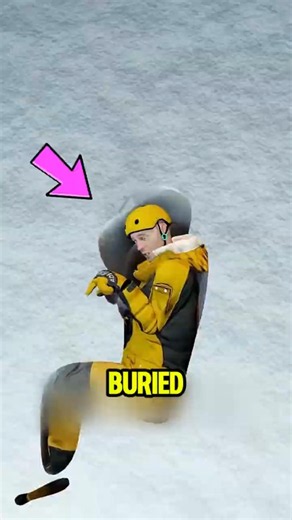 How to Survive an Avalanche 😱❄️ #Survival #Avalanche #LifeHacks