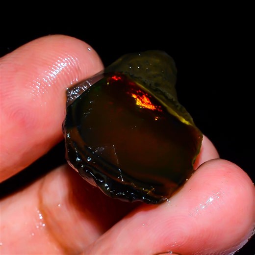 Flashy Fire Opal, Natural Ethiopian Opal Raw, Oil Opal Rough, Multi Fire Opal Gemstone Welo Opal, Uncut Opal Making Jewelry 15.5 Ct R-1515 - Etsy
