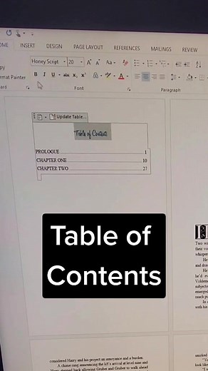 How to Create a Table of Contents in MS Word