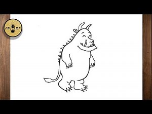 How to draw a gruffalo step by step easy
