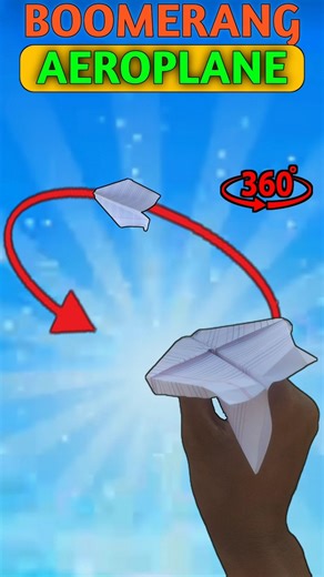 How to make easy Boomerang Aeroplane✈️️ | Paper Boomerang Aeroplane | #aeroplane #boomerang