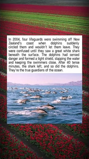 Dolphins Form a Human Shield to Save Lifeguards from a Great White Shark