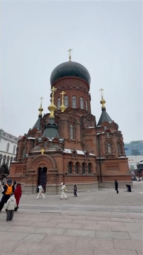 Largest Russian Orthodox Church far east Sophia cathedral Harbin China