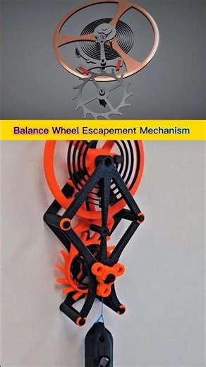 Inside a Mechanical Watch: Balance Wheel & Escapement Mechanism Animation in Motion