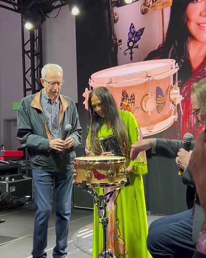 NAMM 2025: DW honors Sheila E. with Lifetime Achievement Award and new DW ICON™ Snare Drum.