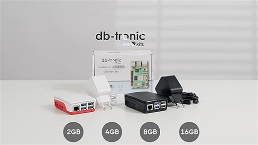 Starter-Kit für Raspberry Pi 5 1GB | 64GB Edition | Netzteil 27W | Gehäuse mit Lüfter | 4K Micro HDMI Kabel | Ideal für Smart Home, Retro Gaming & Home Assistant