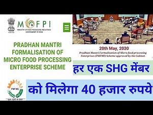Pradhan Mantri Formalisation of Micro food processing Enterprises(PMFME)|| PMखाद्य प्रसंस्करण उद्योग