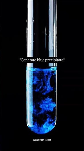 Amazing Blue Precipitate Reaction | Copper Hydroxide Formation Explained। #shorts