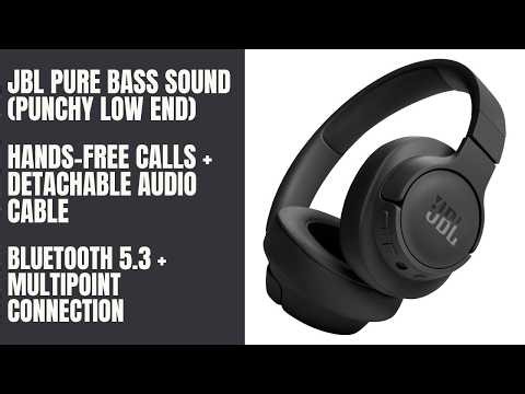JBL Tune 720BT Wireless Headphones | Pure Bass, Bluetooth 5.3 & 76H Battery - Review