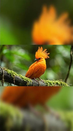 You Won’t Believe This Bird 😮 | male Guianan cock-of-the-rock (Rupicola rupicola)