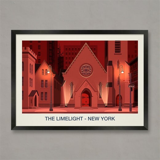 The Limelight Nightclub Poster: New York Venue Print - Etsy