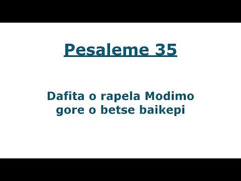 Beibele ya Setswana : Pesaleme 35
