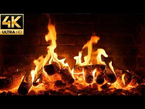 🔴 Fireplace 4K LIVE 24/7 | Real Cozy Fireplace Ambience for Sleep & Relax