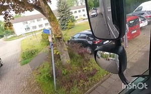 【云驾驶】第一人称视角 驶离社区 在街区的狭窄道路倒车 驾驶达夫中置轴挂车 老司机倒车 POV Driving #119