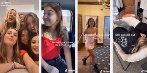 This new TikTok trend shows the before and after of a girls' night out and it's very relatable
