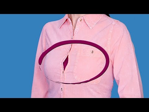 A great sewing trick how to prevent the blouse open at the chest!