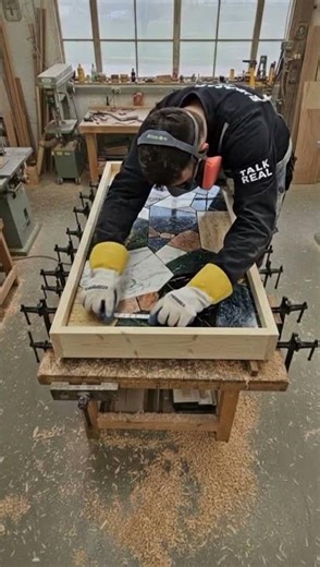 Transforming Marble Scraps into a Stunning LED Resin Table #diy#tablemesa #home#diningroomsets #art