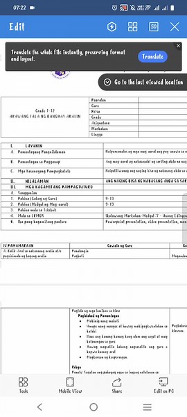 Reclassification and Classroom Observation Lesson Plan 2025
