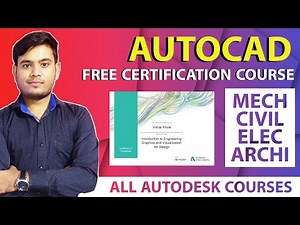 AutoCAD Free Certification Course|| Autodesk Free Certification Courses || Free Certification Course