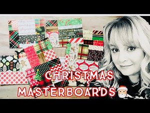 Creating Christmas Masterboards for Postcards🎄🎅🏼 Send them to friends and family!💌